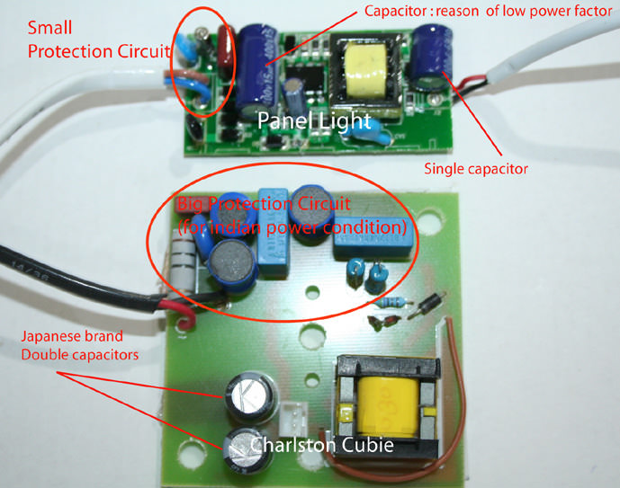 LED light driver - Circuit comparison